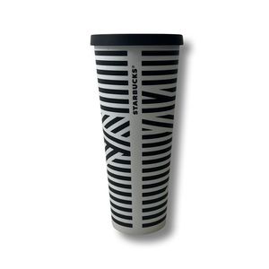 RARE Starbucks Zebra Tumbler 24 oz 2018 Spring Collection